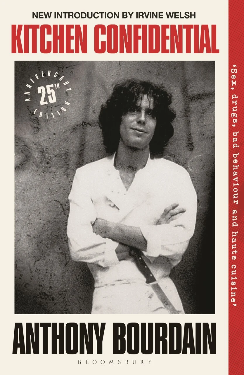 The cover of Kitchen Confidential by Anthony Bourdain