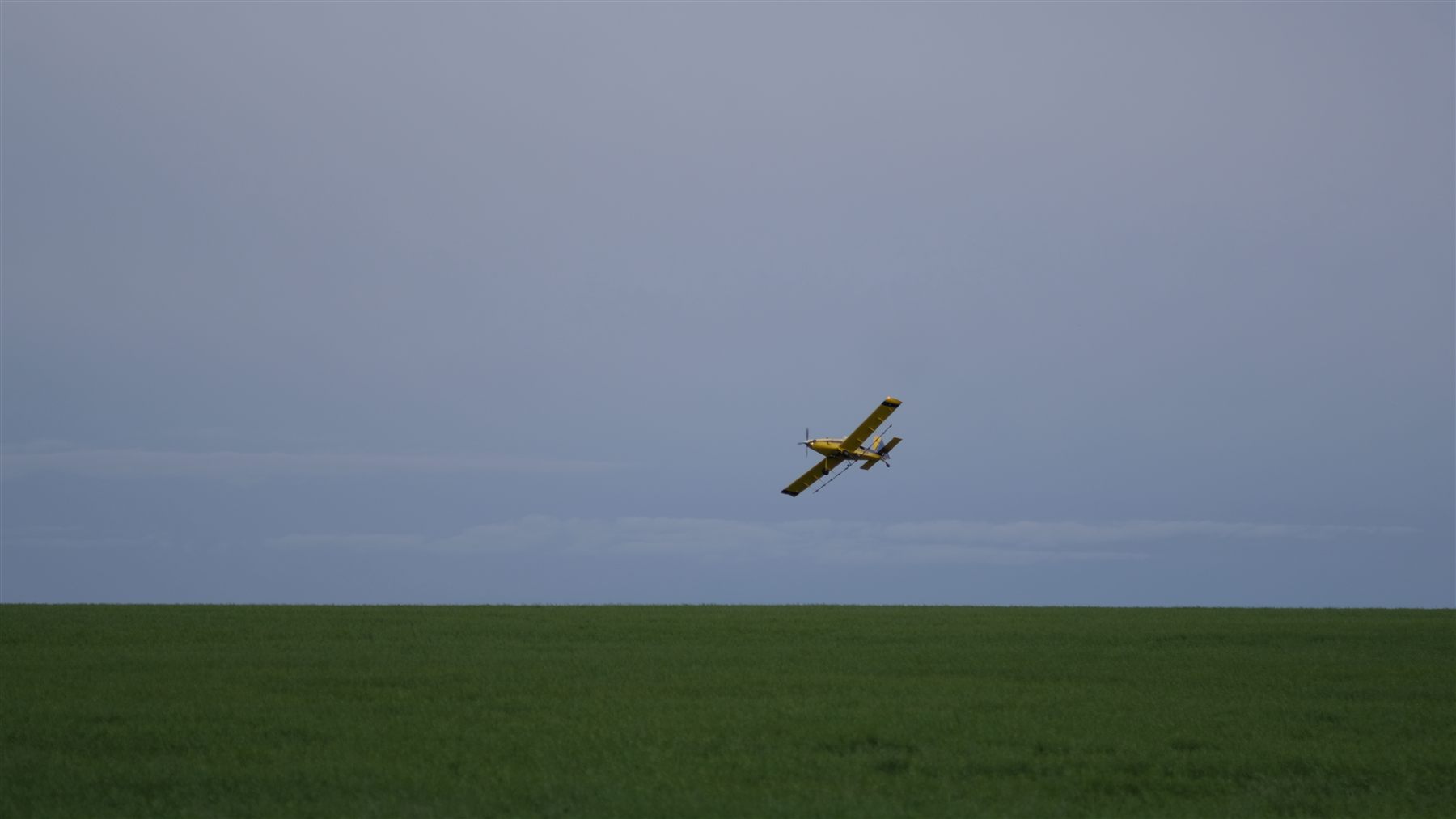 Crop duster, low pass.