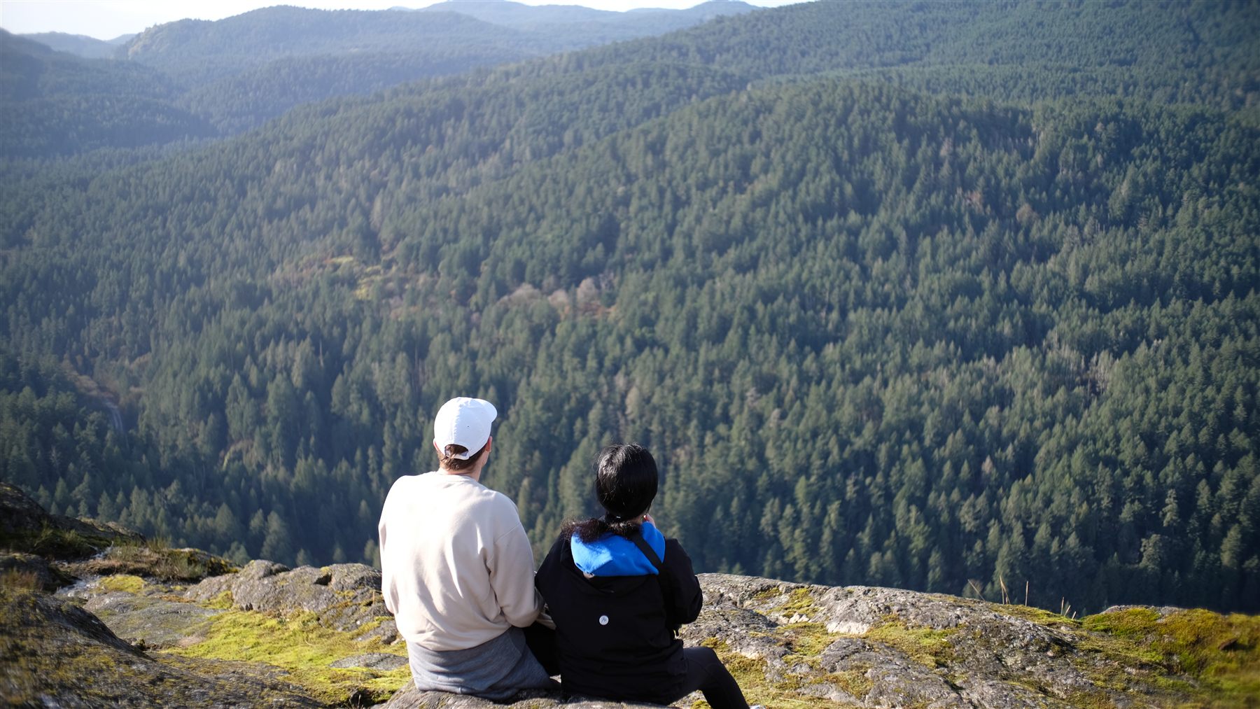 The top of the hike, Vancouver Island.